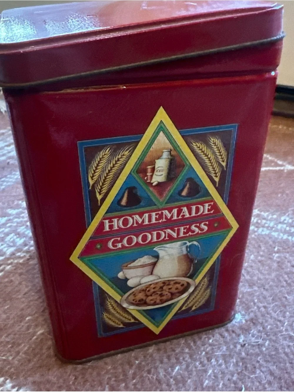 Nestle Toll House Cookie Tin Red Container